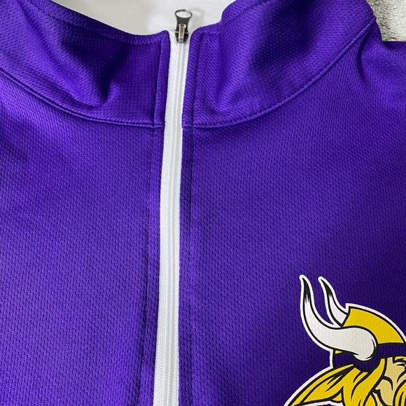 Women’s Large Minnesota Vikings TX3 Cool 1/4 Zip Pullover - Picture 5 of 15